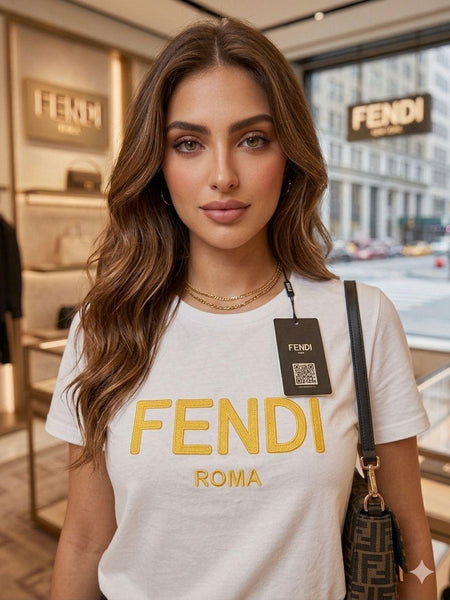 Women White Logo Print T-Shirt – Stylish Casual Everyday Wear