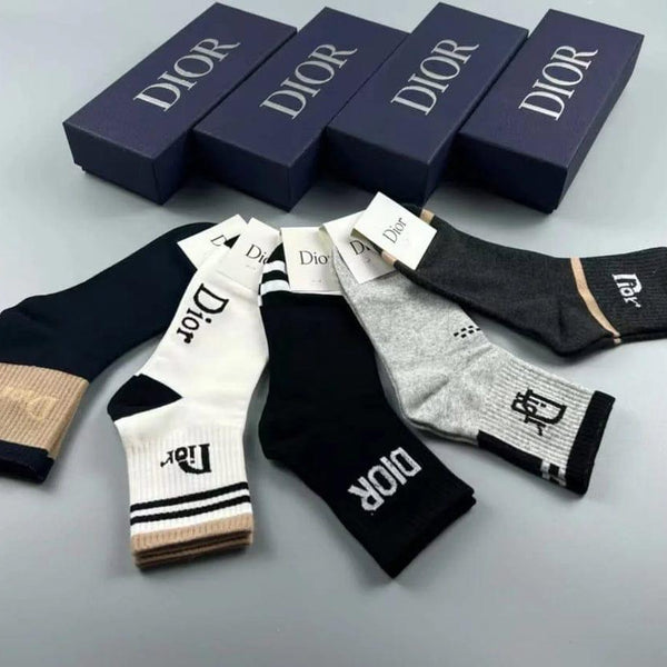 Luxury Designer Long Socks Soft, Breathable & Comfortable Everyday Wear