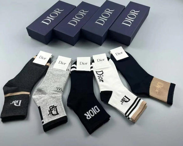 Luxury Designer Long Socks Soft, Breathable & Comfortable Everyday Wear