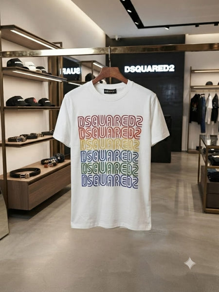 Men  White Graphic Print T-Shirt | Premium Casual Round Neck Tee