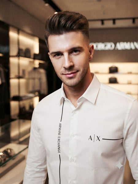Men White Full Sleeve Casual Shirt | Premium Regular Fit  Shirt