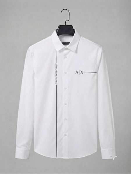 Men White Full Sleeve Casual Shirt | Premium Regular Fit  Shirt