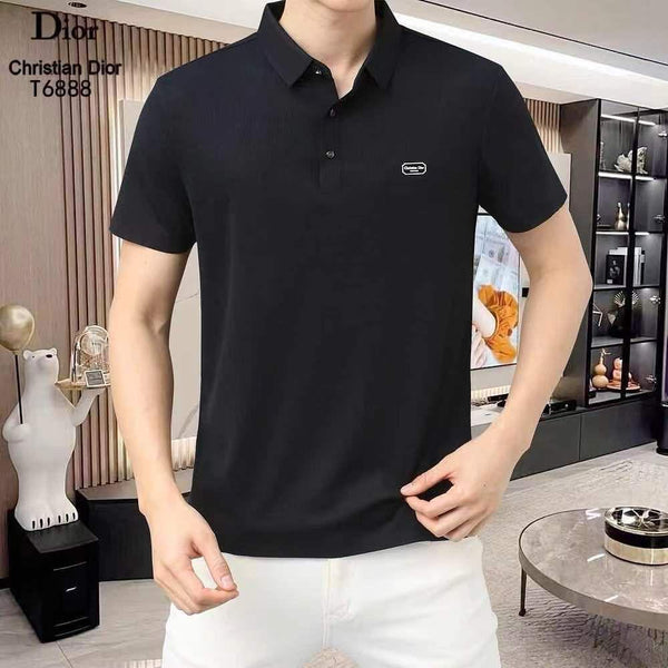 Luxury Men's Solid Polo T-Shirt – Premium Look | Regular Fit | Half Sleeve