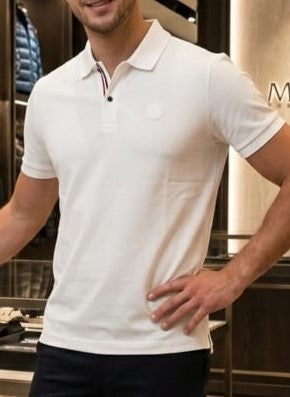 Premium Men's White Polo T-Shirt | Regular Fit | Half Sleeve Casual Polo