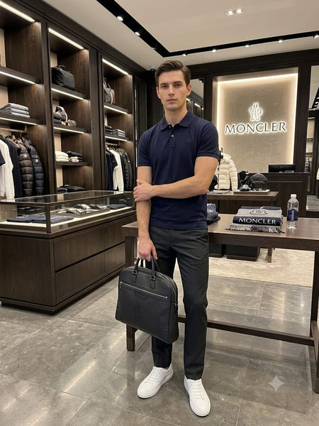 Premium Men's Navy Blue Polo T-Shirt | Regular Fit | Half Sleeve Casual Polo