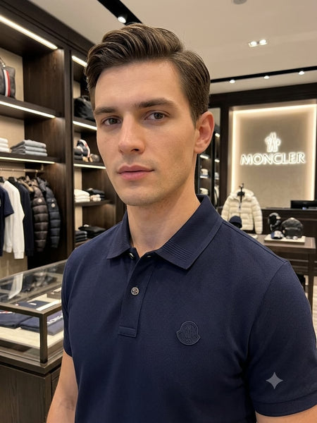 Premium Men's Navy Blue Polo T-Shirt | Regular Fit | Half Sleeve Casual Polo