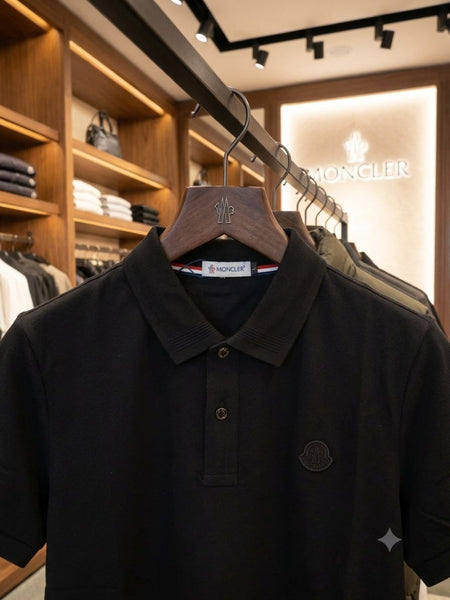 Premium Men's Black Polo T-Shirt | Regular Fit | Half Sleeve Casual Polo