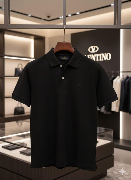 Premium Men's Black Polo T-Shirt | Classic Regular Fit
