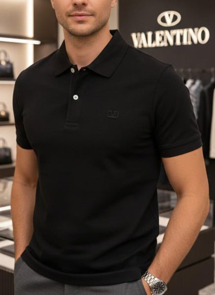 Premium Men's Black Polo T-Shirt | Classic Regular Fit