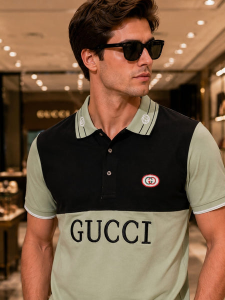 Premium Color Block Polo T-Shirt for Men | Casual Polo Tee