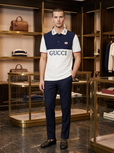 Premium Men's Color Block Polo T-Shirt | Regular Fit