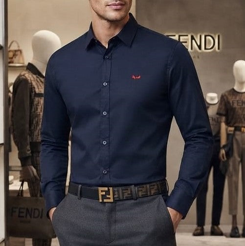 Premium Men's Solid Full Sleeve Formal Shirt