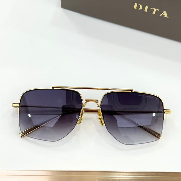 Premium Square Rimless Gradient Sunglasses for Men & Women – Luxury Metal Frame
