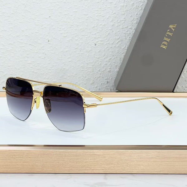 Premium Square Rimless Gradient Sunglasses for Men & Women – Luxury Metal Frame