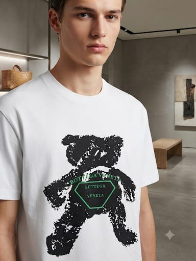 Men Premium White Graphic T-Shirt