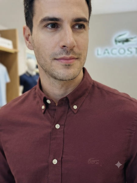 Men Premium Maroon Full Sleeve Casual Shirt