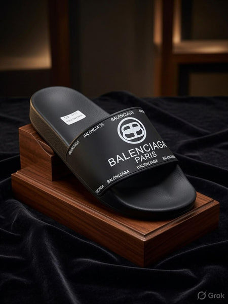 Premium Black Comfort Slide Sandals for Men