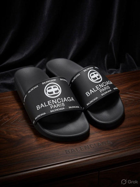 Premium Black Comfort Slide Sandals for Men