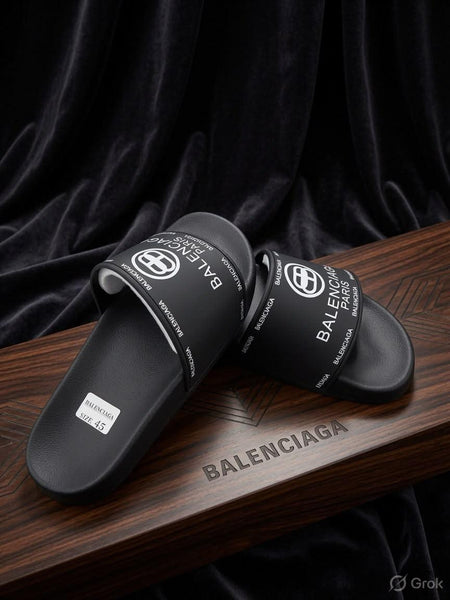 Premium Black Comfort Slide Sandals for Men