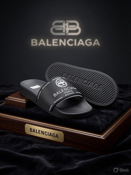 Premium Black Comfort Slide Sandals for Men