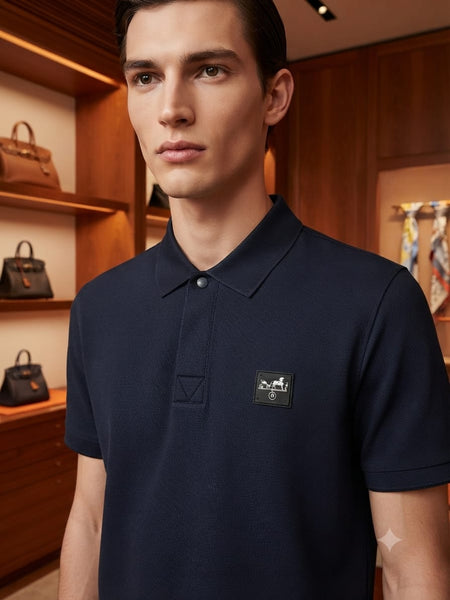 Men Premium Navy Blue Polo T-Shirt