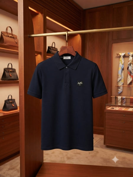 Men Premium Navy Blue Polo T-Shirt