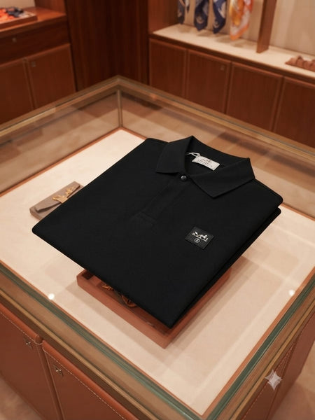 Men Premium Jet Black Polo Shirt