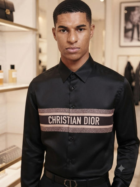 Men Luxury Black Designer Formal Shirt | Premium Full Sleeve Button Down Shirt