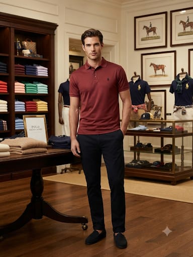 Men Premium  Polo Shirt | Classic Short Sleeve Collared T-Shirt