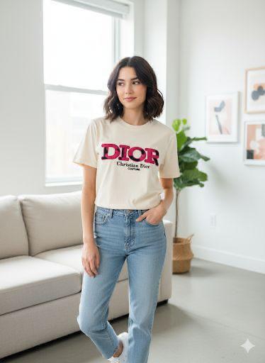 Women Premium Graphic Print Crew Neck T-Shirt – Soft Casual Half Sleeve Tee