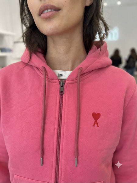 Luxury Women Full-Zip Hoodie – Premium Pink Edition