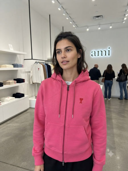 Luxury Women Full-Zip Hoodie – Premium Pink Edition