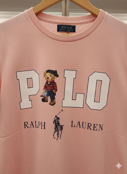 Women Light Pink Graphic Cotton T-Shirt | Casual Crew Neck Half Sleeve Tee