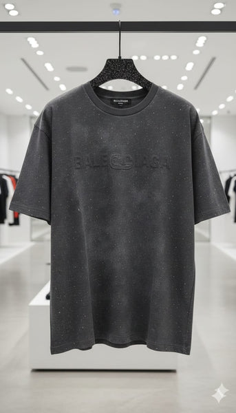 Premium Charcoal Grey Graphic T-Shirt for Men – Oversized Casual Streetwear Tee