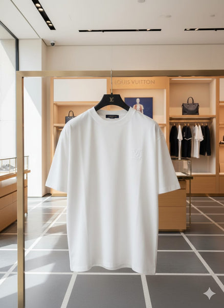 Men Premium White Oversized Crew Neck T-Shirt | Heavyweight Casual Tee