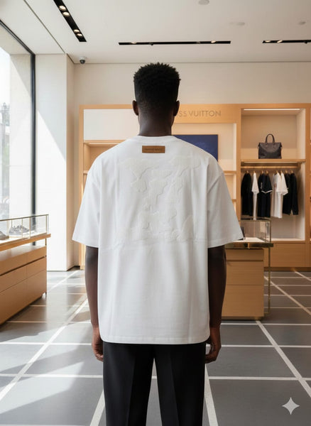 Men Premium White Oversized Crew Neck T-Shirt | Heavyweight Casual Tee