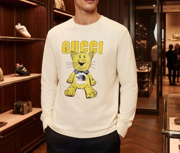 Men Off-White Graphic Sweatshirt | Premium Blend Crew Neck Full Sleeve Pullover