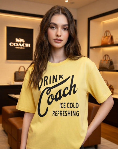Premium Yellow Graphic T-Shirt for Men – Printed Casual Crew Neck Tee