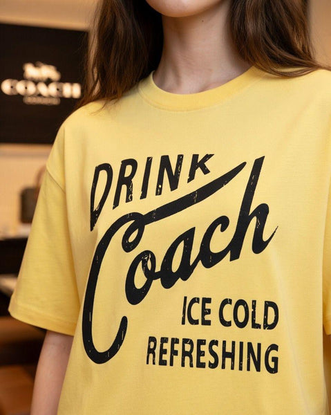 Premium Yellow Graphic T-Shirt for Men – Printed Casual Crew Neck Tee