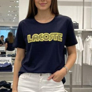 Premium Navy Blue Graphic T-Shirt for Women – Stylish Casual Crew Neck Tee