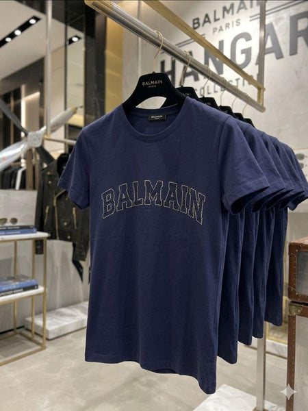 Women Navy Blue Graphic T-Shirt – Premium Casual Crew Neck Tee
