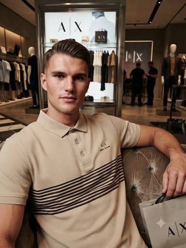 Men Beige Striped Polo T-Shirt | Premium Regular Fit Half Sleeve Polo
