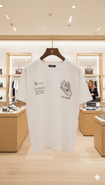 Men White Graphic T-Shirt – Short Sleeve Crew Neck Casual Printed Tee