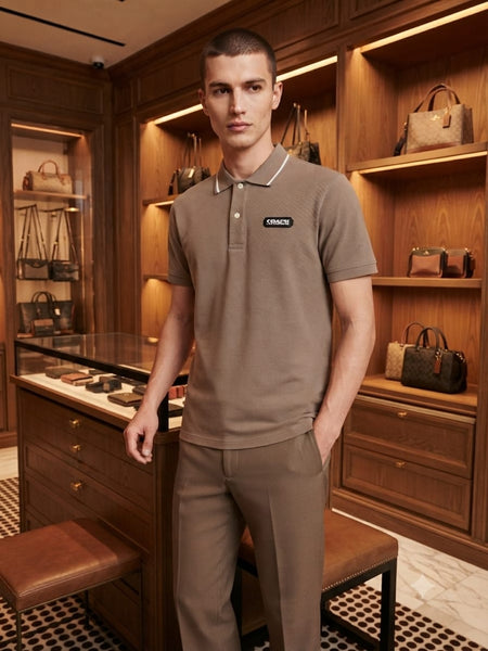 Classic Minimal Polo T-Shirt – Smart Casual Style