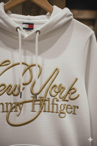 Women White Graphic Pullover Hoodie