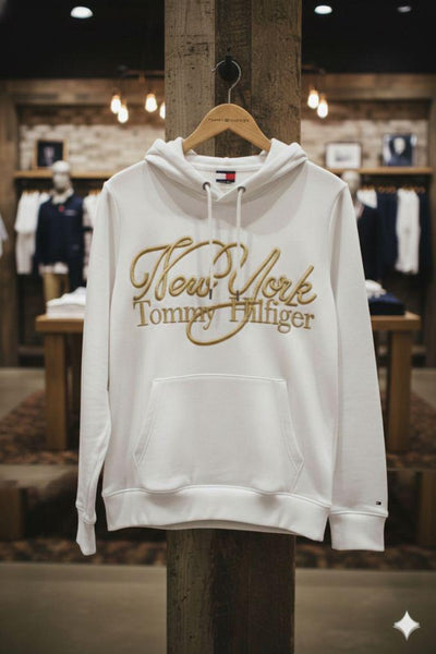 Women White Graphic Pullover Hoodie
