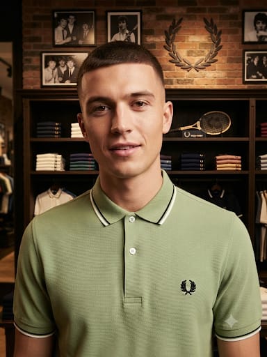 Men’s Olive Green Polo T-Shirt – Classic Sporty Style