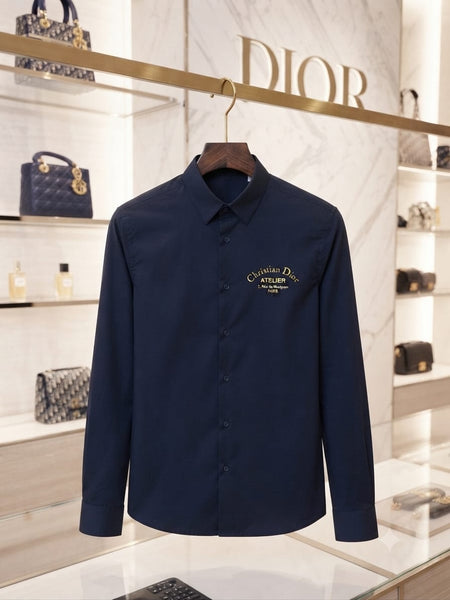Men’s Premium Navy Blue Full-Sleeve Casual Shirt