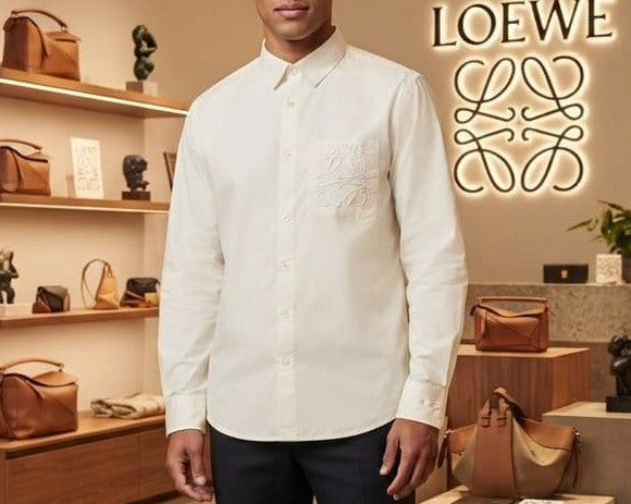 Premium White Full-Sleeve Casual Shirt for Men