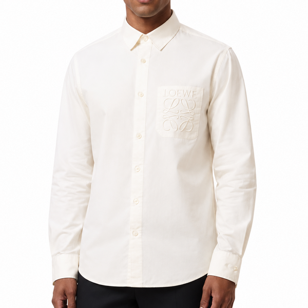 Premium White Full-Sleeve Casual Shirt for Men